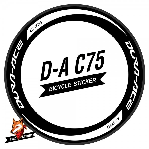Road Bicycle Wheels Rim Decal Stickers for DURA ACE C75